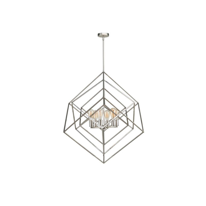 Geometric 30" Chandelier Brushed Nickel | A5930BN