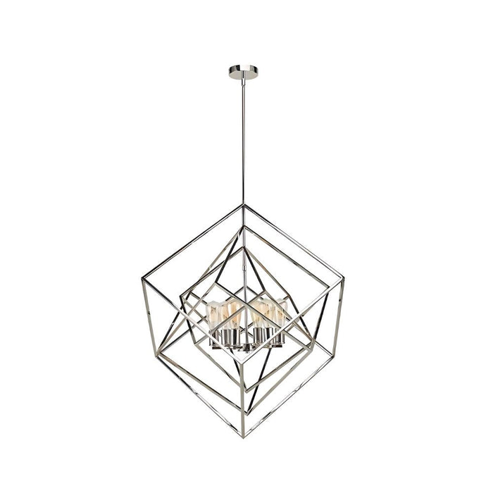 Geometric 30" Chandelier Polished Nickel | A5930PN