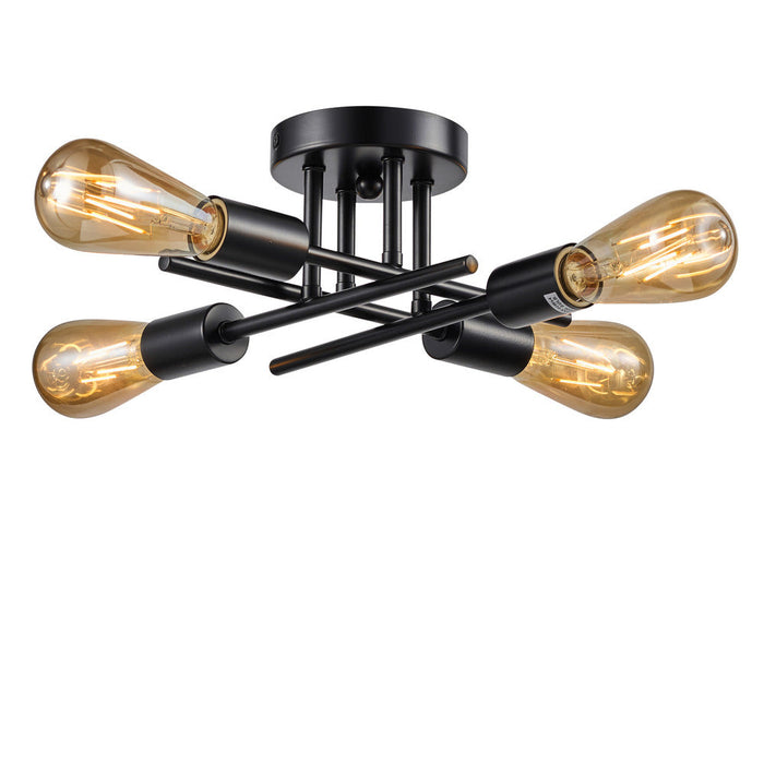 Essex Celling Light 4-light Black | A6604BK