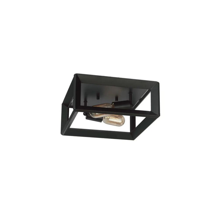 Metro 12" Flush Mount Black | A7032BK