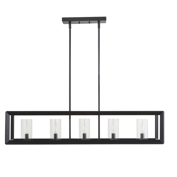 Metro 41" Linear Chandelier Black | A7057BK