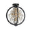 Belair Semi -flush 14" Black & Gold | A7244BKGD