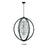 Avista Lighting Inc Avista Belair Chandelier 36" Black