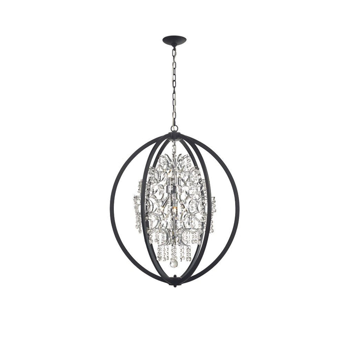 Belair Chandelier 24" Black | A7255BK