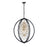 Avista Belair Chandelier 36" Black & Gold | A7258BKGD