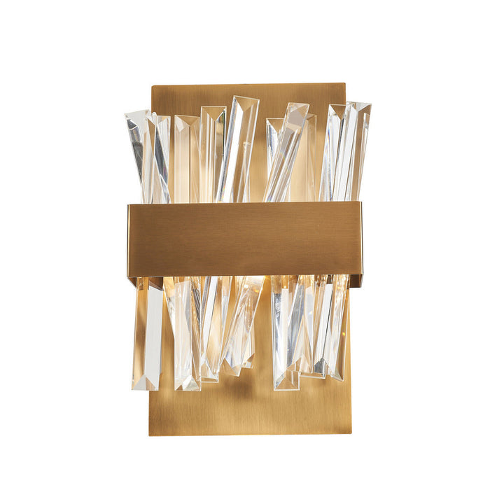 Geo Vanity Wall Light Sconce Antique Brass -led | A7811AB