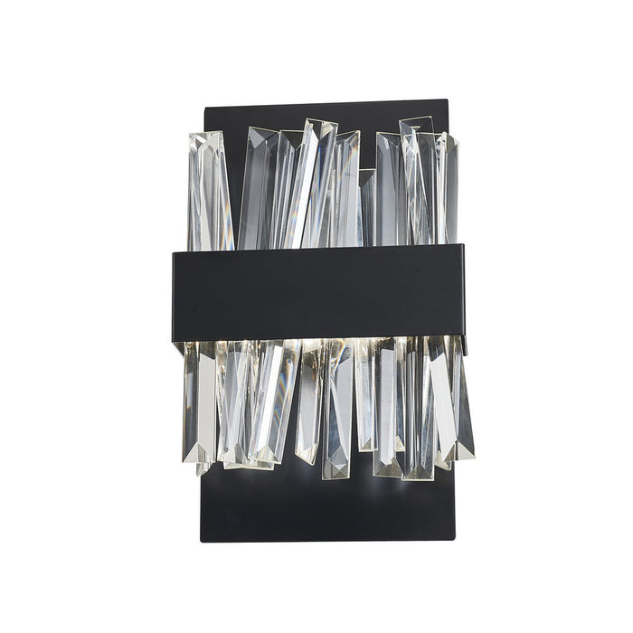 Geo Vanity Wall Light Sconce Black -led | A7811BK