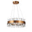 Geo Chandelier 20" Antique Brass-led | A7820AB