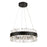 Geo Chandelier 20" Black-led | A7820BK