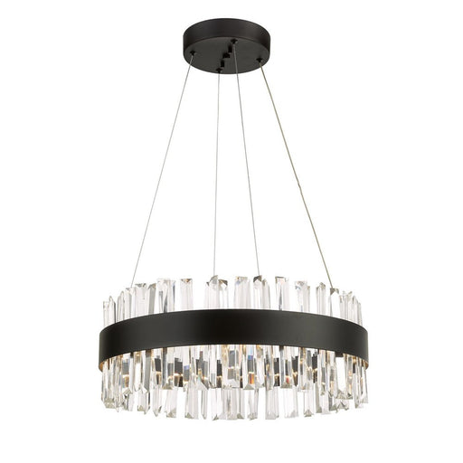 Geo Chandelier 20" Black-led | A7820BK