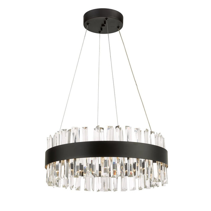 Geo Chandelier 20" Black-led | A7820BK