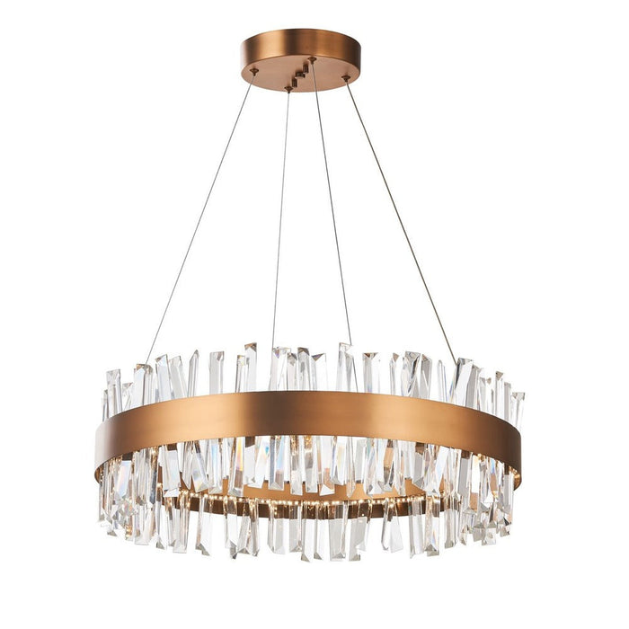 Geo Chandelier 24" Antique Brass - Led | A7824AB