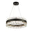 Geo Chandelier 24" Black-led | A7824BK