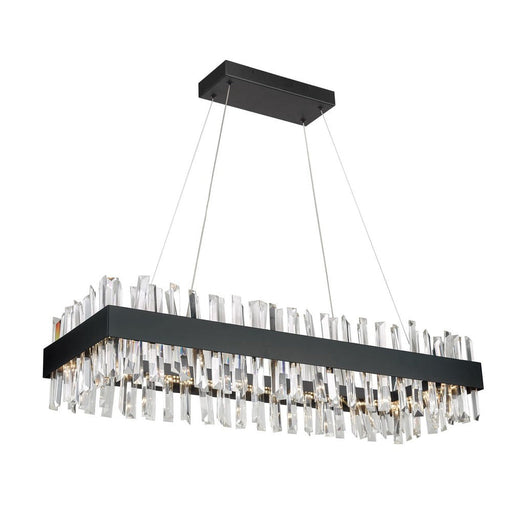 Geo Chandelier 36" Black - Led | A7836BK