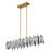 Avista Glimmer Linear Chandelier 6-light Gold | A8036GD