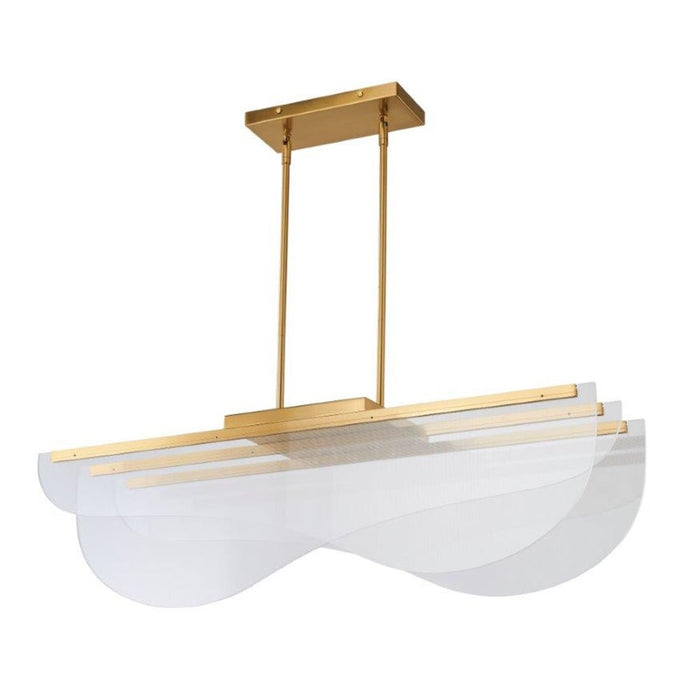 Avista Lex Linear Chandelier 38" Gold | A8138GD