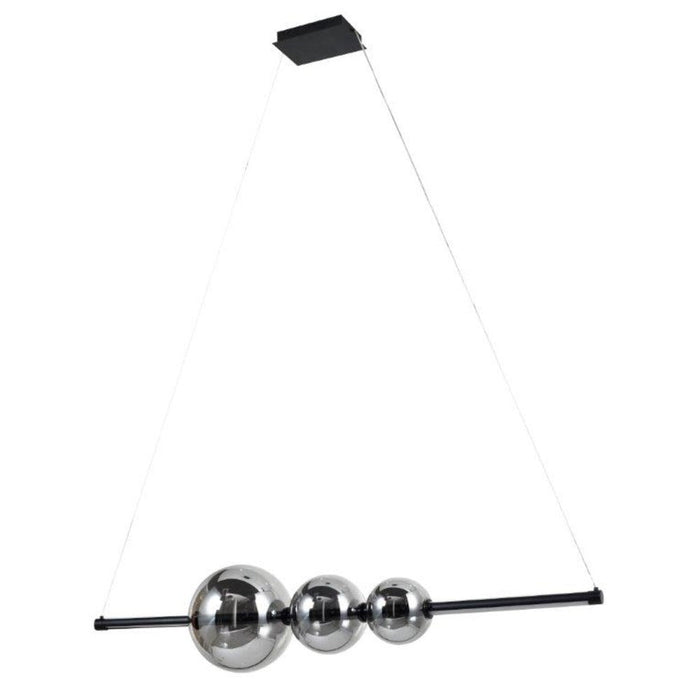 Avista Globe Chandelier Smoked Glass -black | A8248SMBK