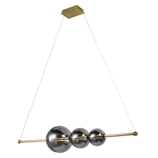 Avista Globe Chandelier Smoked Glass -gold | A8248SMGD