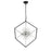Starburst 29" Chandelier Black & Chrome | A8824BKCH