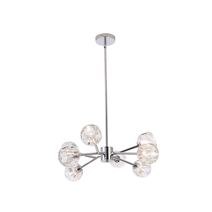 Hampton Chandelier 8-light Chrome | A8908CH