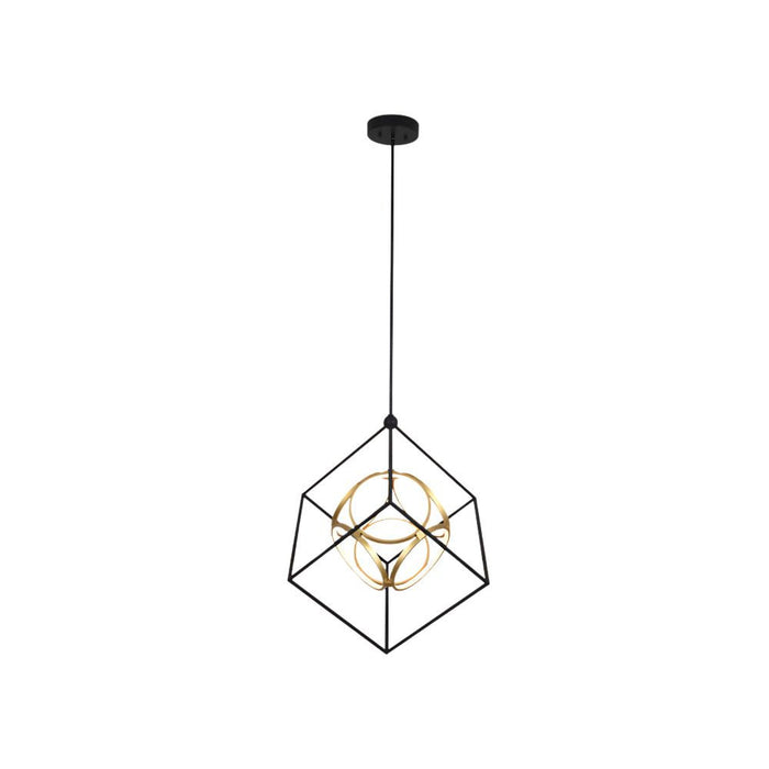 Uptown 31" Chandelier Black & Gold- Led | A9224BKGD