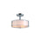 Avista Lighting Inc Avista Urban Semi-Flush Mount 3-Light Brushed Nickel