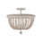 3-light Beaded Semi-flush | AA1021SR