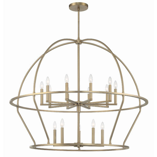 Crystorama Abbott 15 Light Vibrant Gold Chandelier