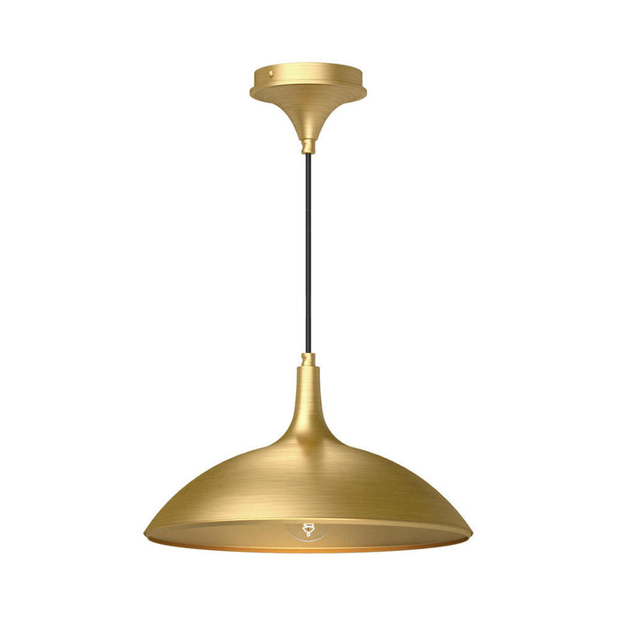 Abel 14-in Brushed Gold 1 Light Pendant | PD627914BG