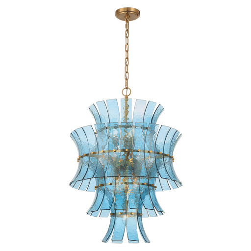 Abigail 13 Light Aged Brass Chandelier | ABI-2006-AG-BL