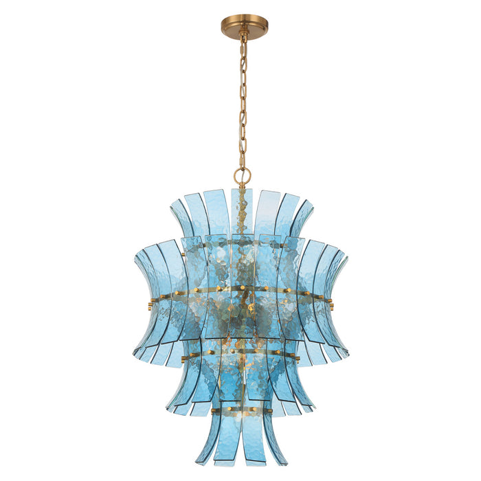 Abigail 13 Light Aged Brass Chandelier | ABI-2006-AG-BL