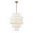 Abigail 13 Light Aged Brass Chandelier | ABI-2006-AG-WH