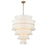 Abigail 21 Light Aged Brass Chandelier | ABI-2008-AG-WH