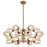 18lt Halogen Chandelier, Vb W/ Champagne Glass | ABI-3318C-VB-CHN