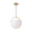Single Opal Glass Pendant (polished Brass) | AC10080PB