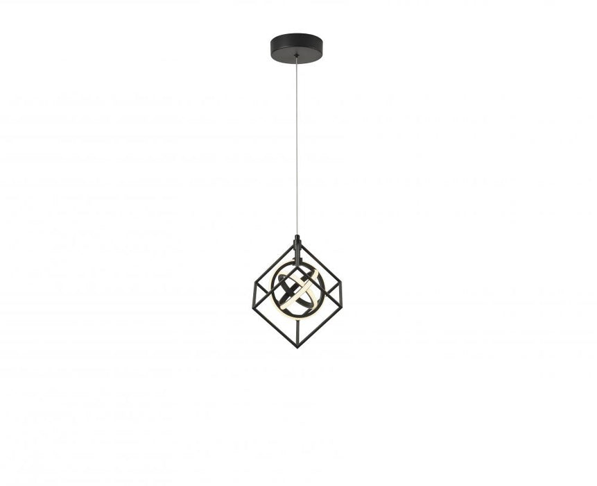 Tulip Collection Integrated Led Pendant, Matte Black | AC1011