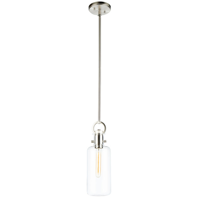Single Large Glass Clear Pendant | AC10121SN