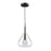 Artcraft Conic 1 Light Pendant Black