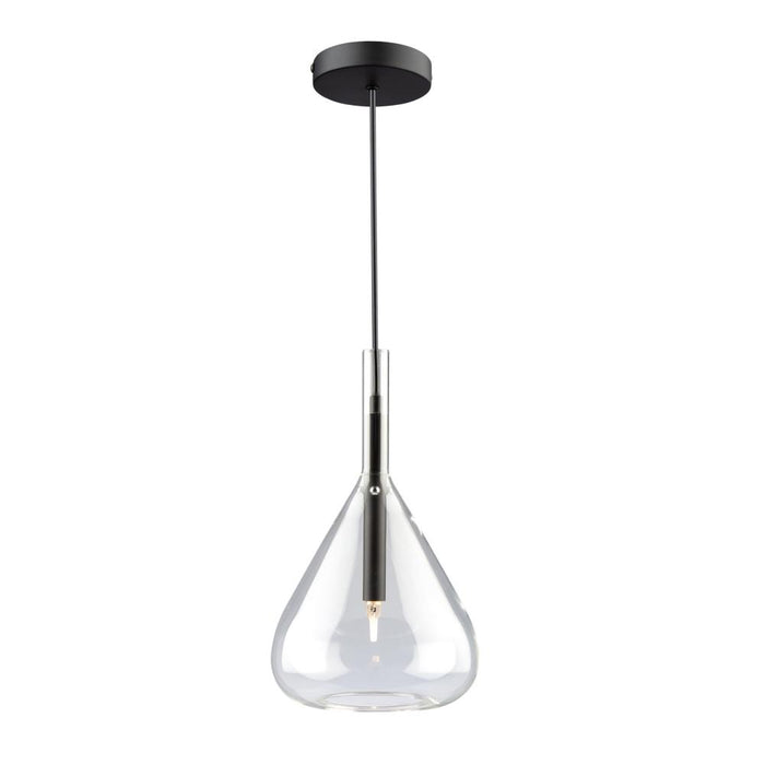 Artcraft Conic 1 Light Pendant Black