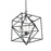 Artcraft Roxton 4 Light Chandelier (Matte Black & Polished Nickel)