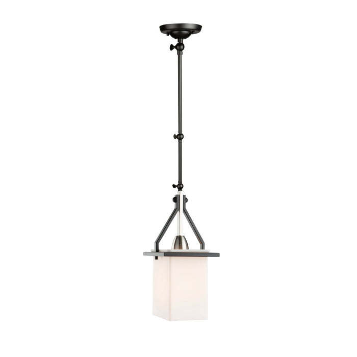 Brydon 1 Light Sconce/ Pendant Black And Brushed Nickel (rectangular Glasswre) | AC11240NB