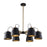 Artcraft Euro Industrial 6-Light Chandelier