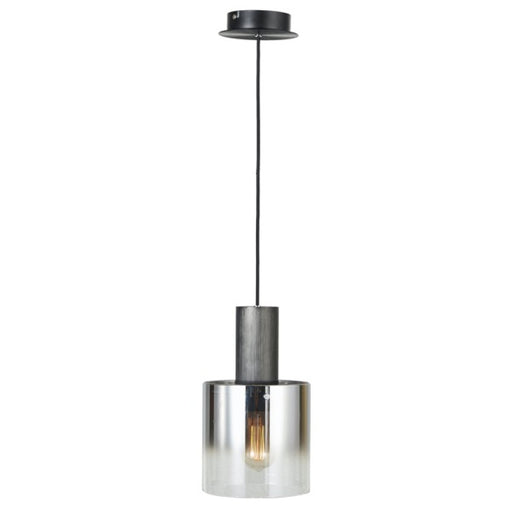 Henley 1 Light Pendant (satin Black & Smoke Glass) | AC11520SM