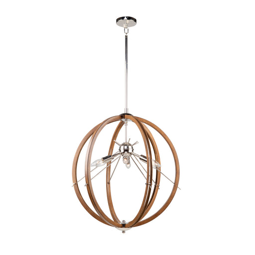 Abbey 6 Light Sphere Pendant | AC11556PN
