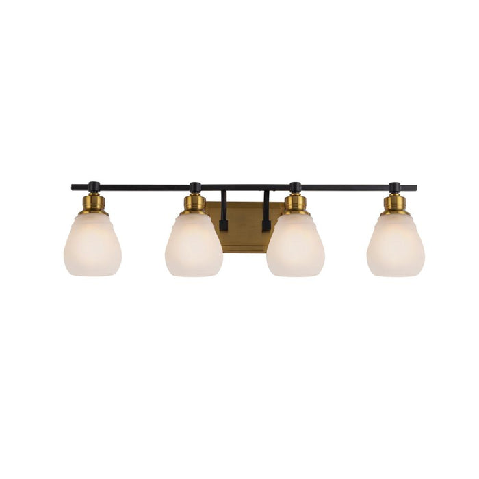 Artcraft Nelson Collection 4-Light Bathroom Brass & Black