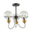 Martina 3 Light Semi- Flush Mount | AC11723BK