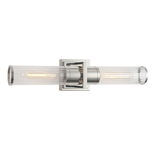 Positano Collection 2-light Bathroom Vanity Light Polished Nickel And Clear Glass | AC11772CN