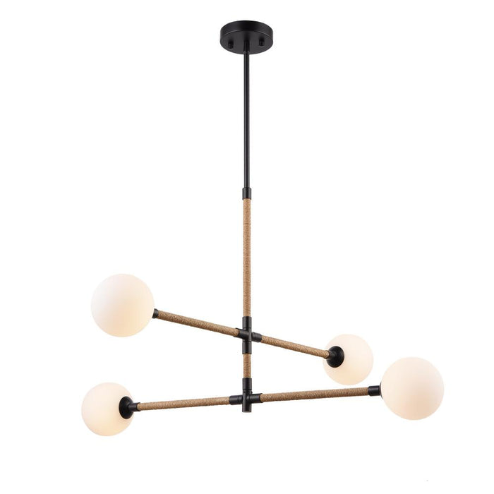 Artcraft Capilano Collection 4-Light Chandelier Black