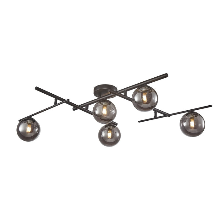 Modena Collection 5-light Semi-flush Mount Black | AC11975SM