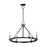 Artcraft Notting Hill Collection 6-Light Chandelier Black and Brushed Brass